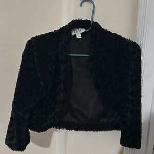 Elle Women's Black Faux Fur Jacket